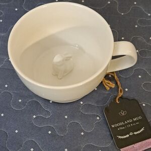 Bell & Curfew Woodland bunny mug NWT